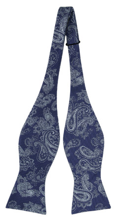 RAJRAJ BLUE self-tie bow tie