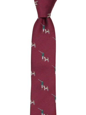 RATTLING RED skinny tie