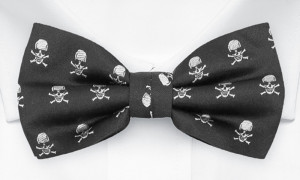SCALPINISM BLACK pre-tied bow tie