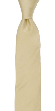 SOLID Champagne boy's tie medium