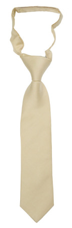 SOLID Champagne boys tie small pre-tied