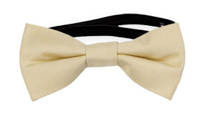 SOLID Champagne baby bow tie