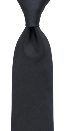 SOLID Charcoal classic tie