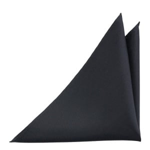 SOLID Charcoal pocket square