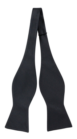 SOLID Charcoal self-tie bow tie