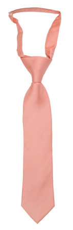SOLID Coral boy's tie small pre-tied