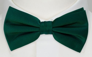 SOLID DARK GREEN boy's bow tie