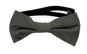 SOLID Dark grey baby bow tie