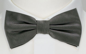 SOLID Dark grey boy's bow tie