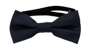 SOLID DARK NAVY baby bow tie