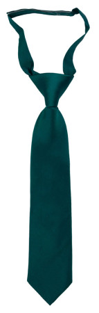 SOLID Dark pine boy's tie small pre-tied