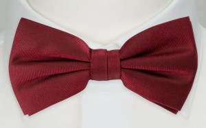 SOLID Dark red boy's bow tie