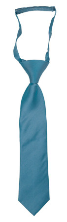 SOLID Dark turquoise boys tie small pre-tied