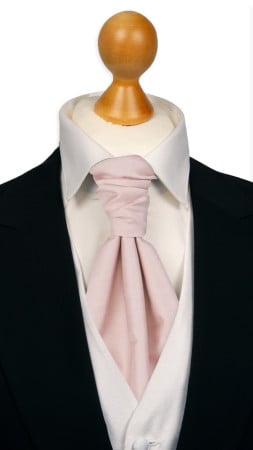 SOLID Dusty pink pre-tied cravat
