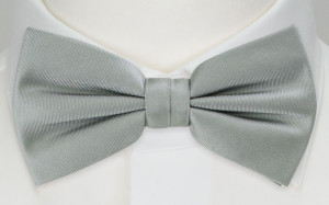 SOLID Grey boy's bow tie
