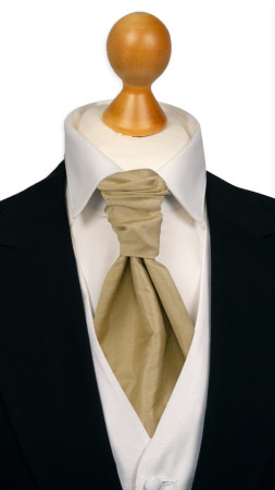 SOLID Khaki pre-tied cravat