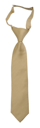 SOLID Khaki boys tie small pre-tied