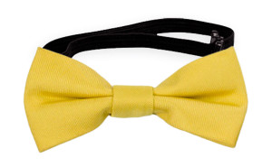 SOLID Lemon baby bow tie