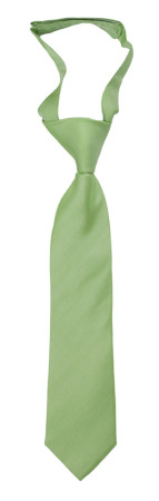 SOLID Light green boy's tie small pre-tied