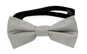 SOLID Light grey baby bow tie