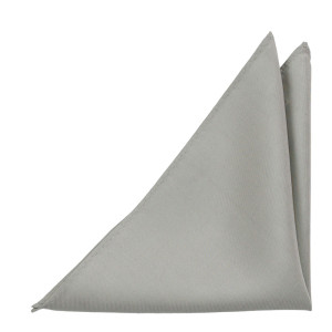 SOLID Light grey pocket square