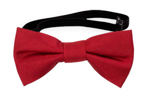 SOLID Light red baby bow tie
