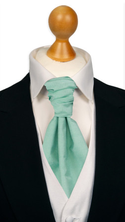 SOLID Light turquoise pre-tied cravat