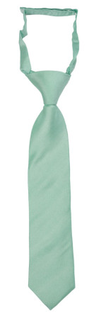 SOLID Light turquoise boys tie small pre-tied