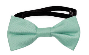 SOLID Light turquoise baby bow tie