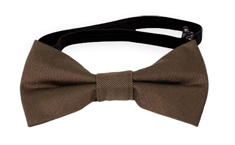 SOLID Light umber baby bow tie