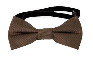 SOLID Light umber baby bow tie
