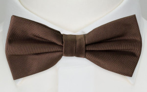 SOLID Light umber boy's bow tie