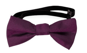 SOLID Magenta baby bow tie
