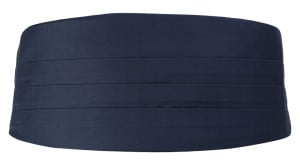 SOLID NAVY BLUE cummerbund