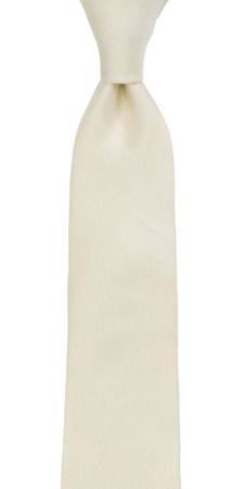 SOLID Off white boy's tie medium