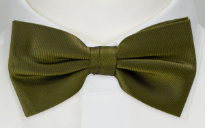 SOLID OLIVE boy's bow tie