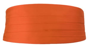 SOLID Orange cummerbund