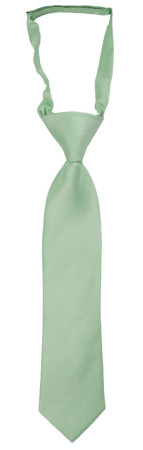 SOLID Pastel green boy's tie small pre-tied