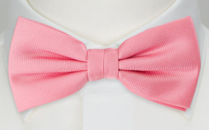 SOLID Pink boy's bow tie