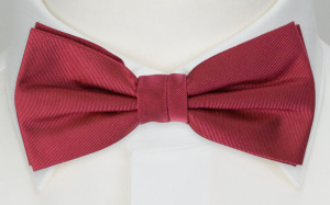 SOLID Raspberry boy's bow tie