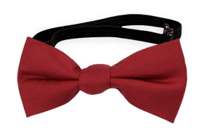 SOLID Red baby bow tie