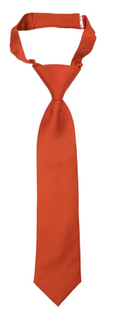 SOLID Rusty Orange boys tie small pre-tied