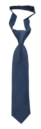 SOLID Steel blue boys tie small pre-tied