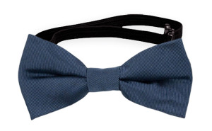 SOLID Steel blue baby bow tie