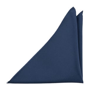 SOLID Steel blue pocket square