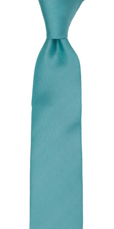 SOLID Turquoise boy's tie medium