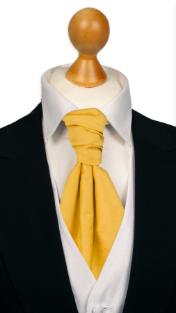 SOLID Yellow pre-tied cravat