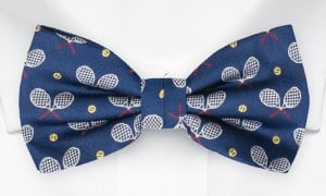 TIEBREAKER BLUE pre-tied bow tie