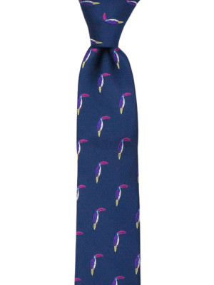 TOUCANNON BLUE skinny tie
