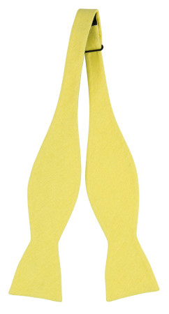 WISTFUL LIGHT YELLOW self-tie bow tie